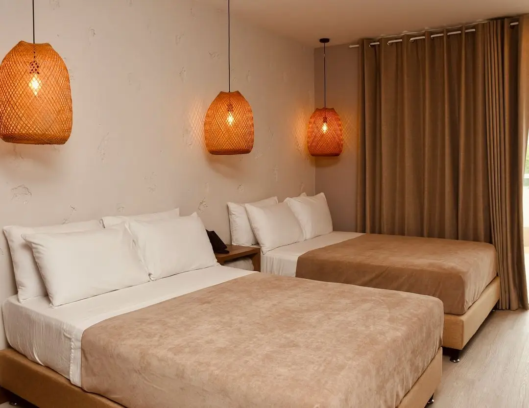 Habitación con dos camas Hotel Ciela Coveñas
